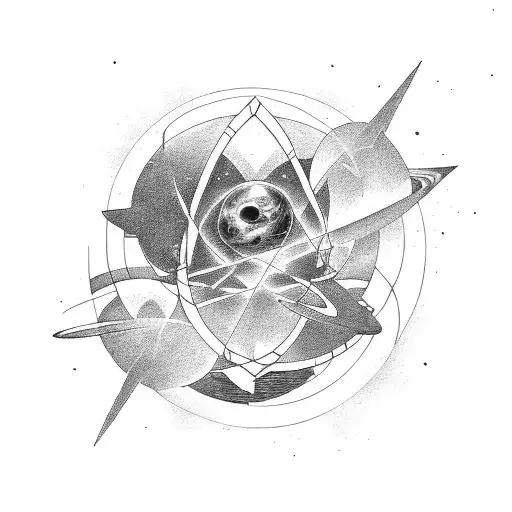 Incorporate Elements Of The Space Universe And The Meaning Of Life Into A Tattoo Design