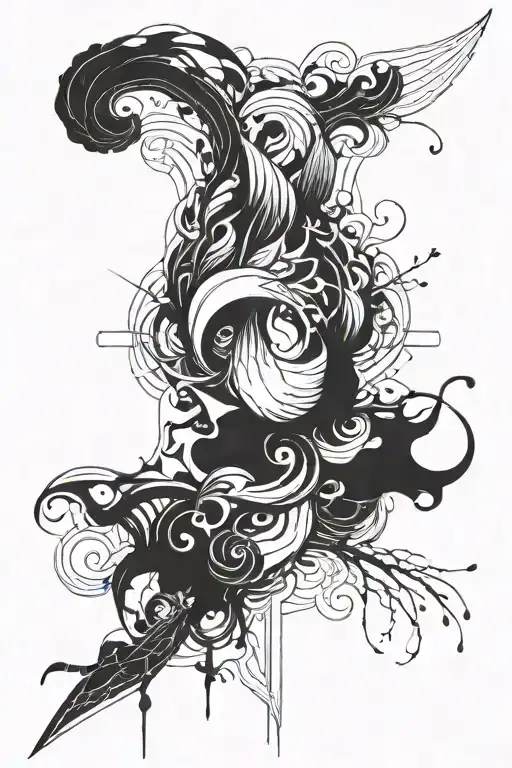 Ink Style Abstract
