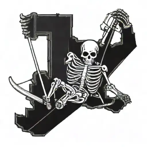 The Skeleton Is Skiing