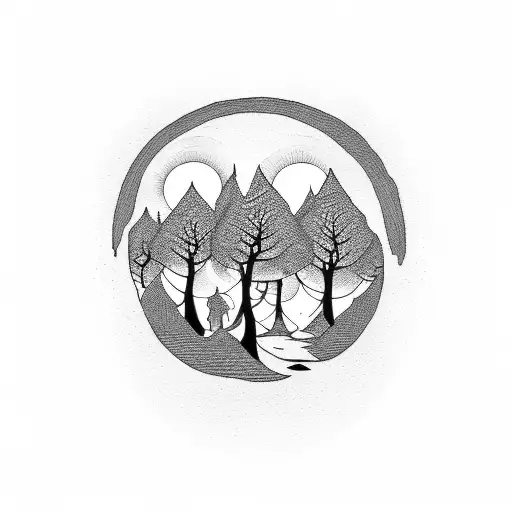 Fall Ton Of Trees Little Full Moon Realist