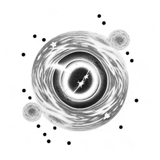 Black Hole With Stars