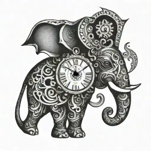 Elephant Eye Clock
