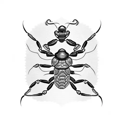 Scorpion With A Fern