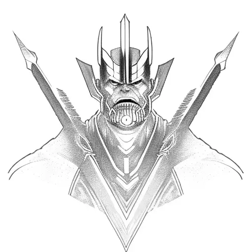 Thanos Sword And The Infinity Stones