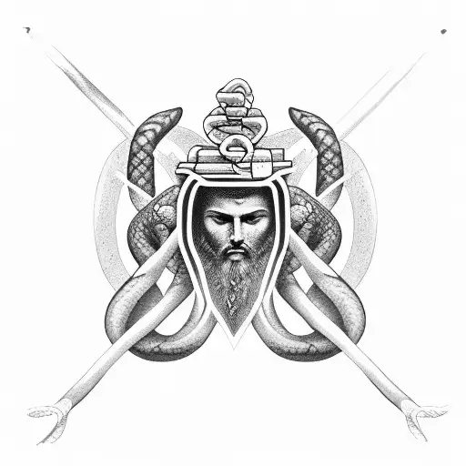Mythology Greek God Strong Snake