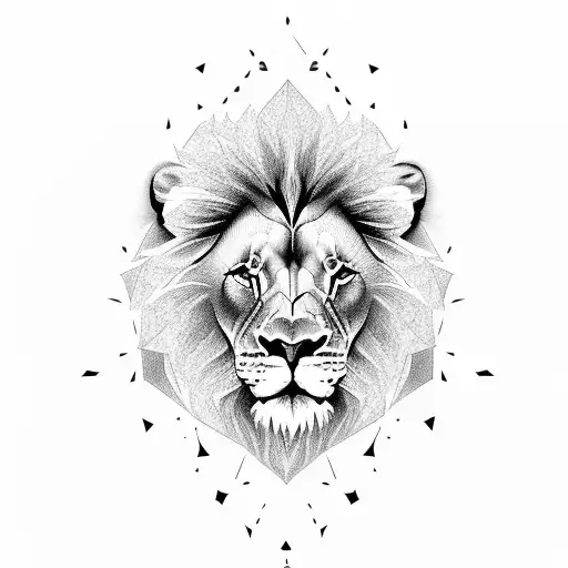Lion With Time And Fire