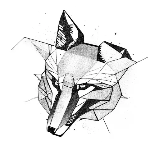 A Futuristic Cyberpunk-inspired Design Featuring A Fox Wielding High-tech Weapons