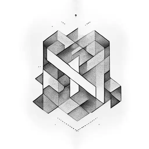 Thick And Blocky A & V Interlocked Initial Wrist Wrap