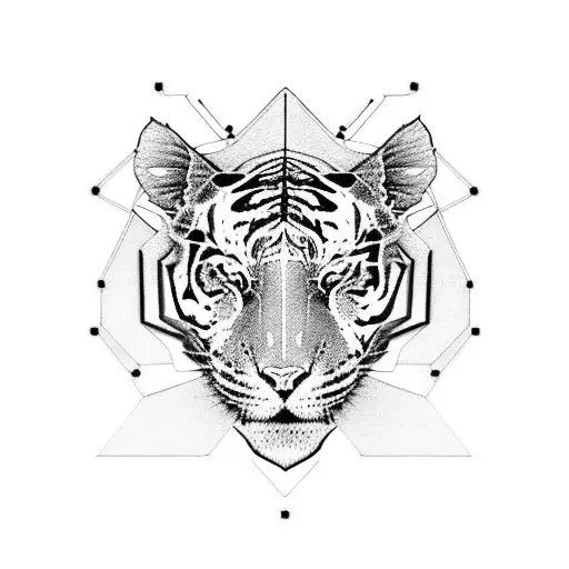 A Futuristic Cyberpunk Tiger Inspired By Video Game Characters