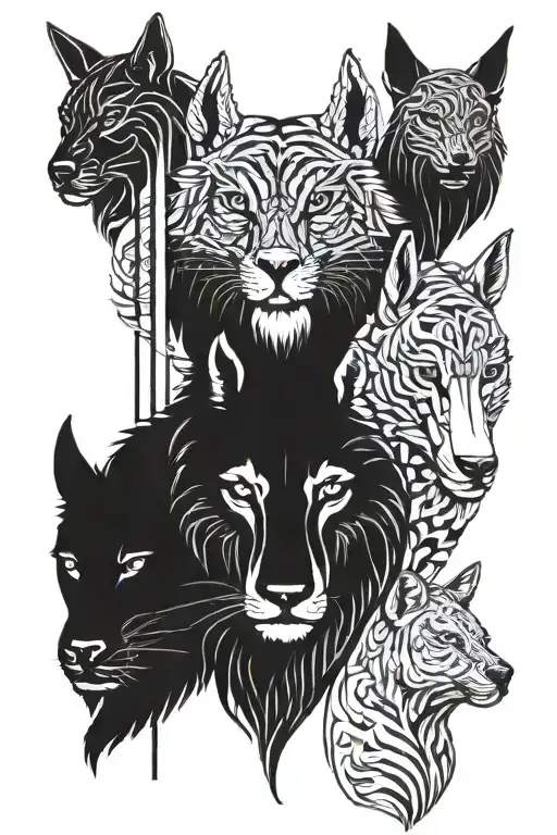 All Pole Animal Heads