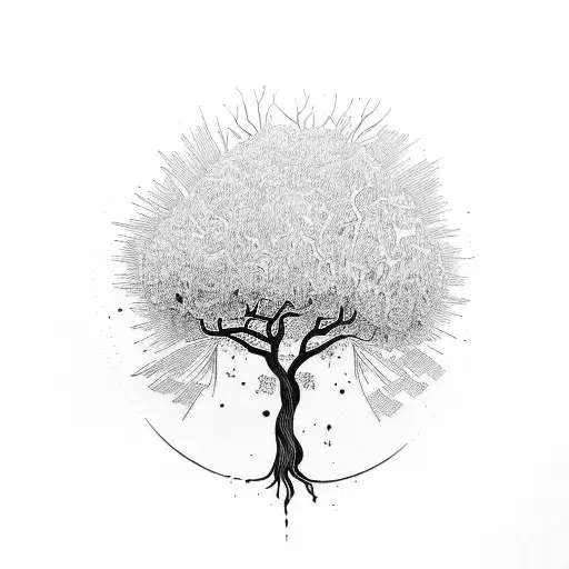 Small Tree Big Roots Human Universal Connection