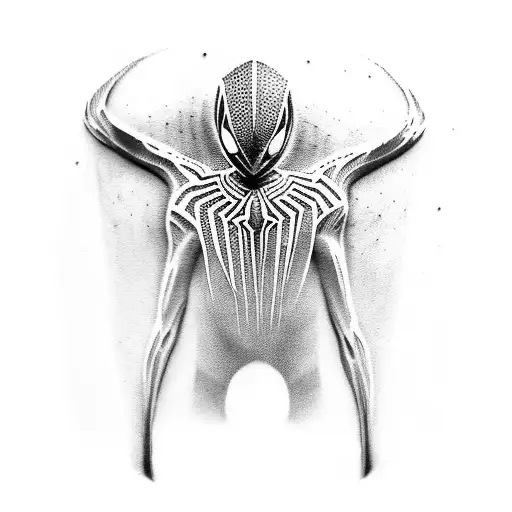 Spiderman Web On Right Knee Venom Web On Left Knee