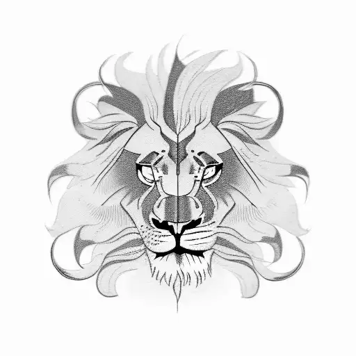 Three Angry Lion Cubs