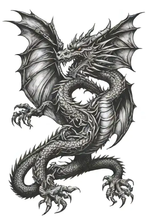 Dragon Flying Towards