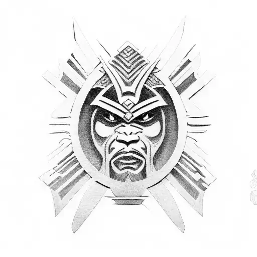 Combine Elements Of Power Metal And Maori Design To Create A Fierce Warrior Inspired
