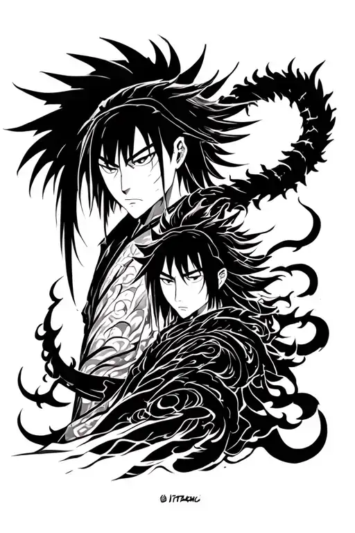 Itachi With Susano And Shisui With Susano