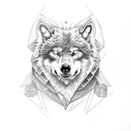 Wolf Bear And Peregrine Falcon