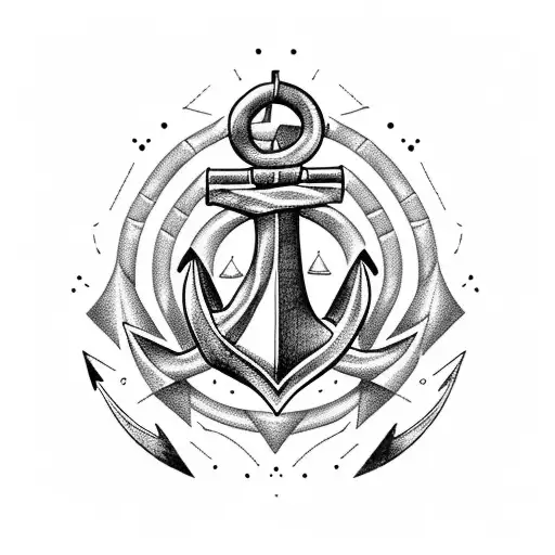 Anchor With The Number Eight