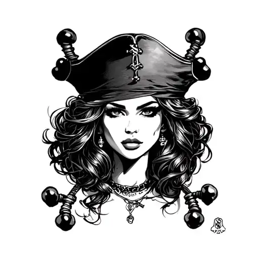 Sexy Woman Pirate Prisoner