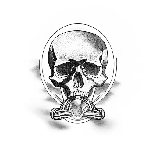 Skull In A Glass Of Water