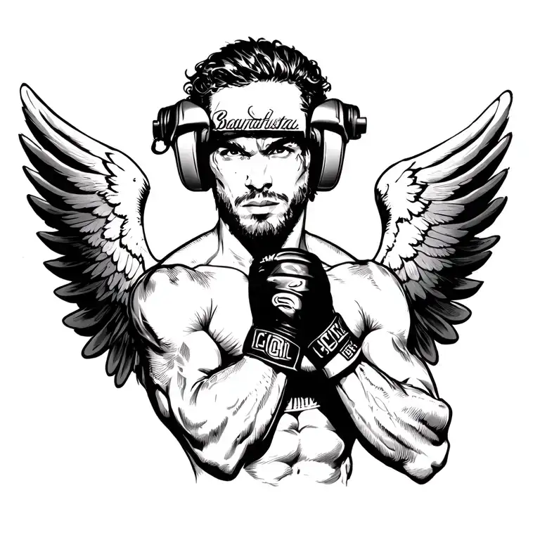 Mma Fighter With Wings