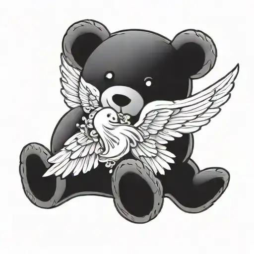 Teddy Bear With Angel Wings