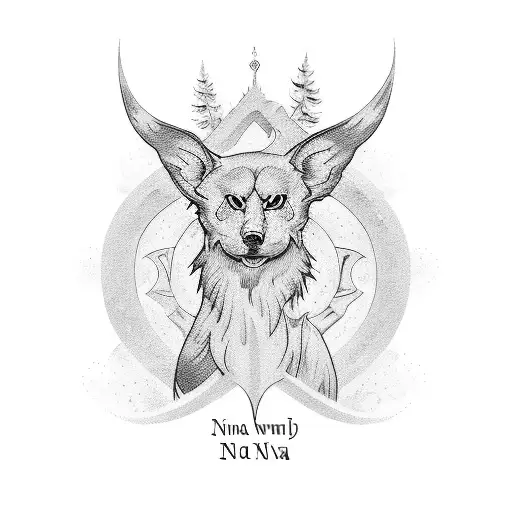 In Cursive The Names Of My Wife Nina And My Children Nick And Mika With Their Birth Names