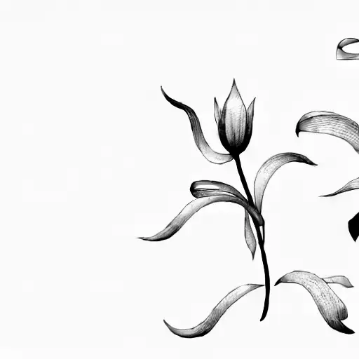 Flowers On A Black Background