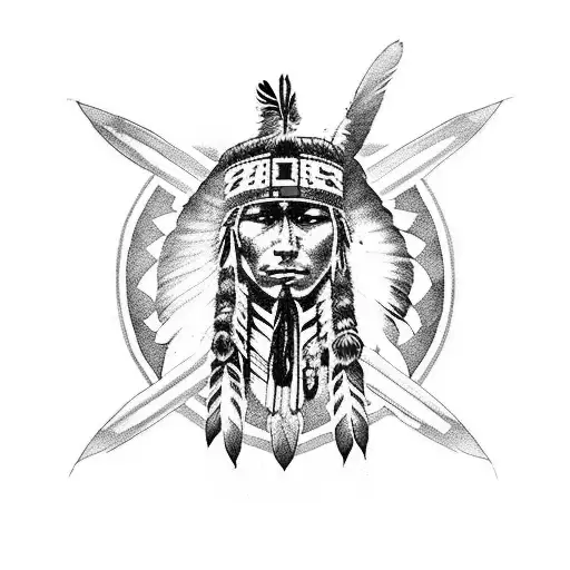 Native American Young Warrior