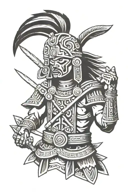 Left Handed Aztec Warrior