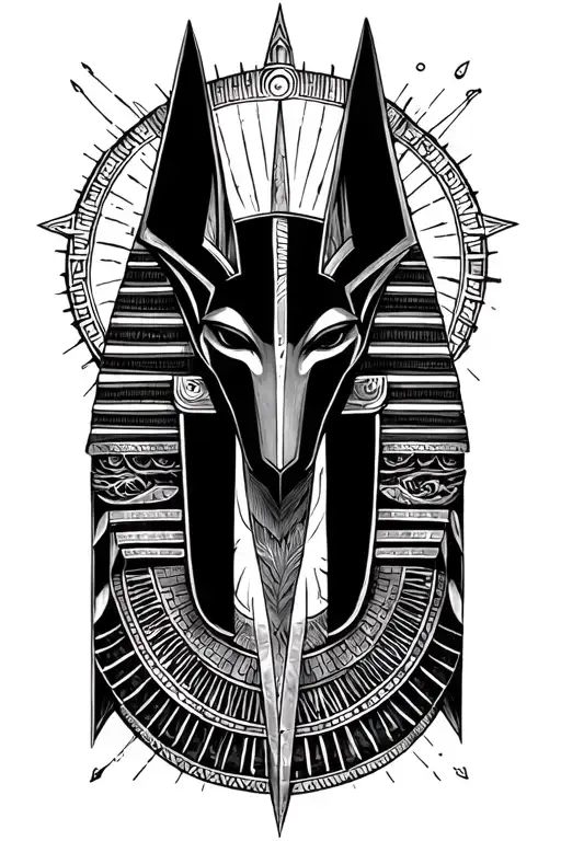 Anubis Egiptian God Symbol In Alchemy