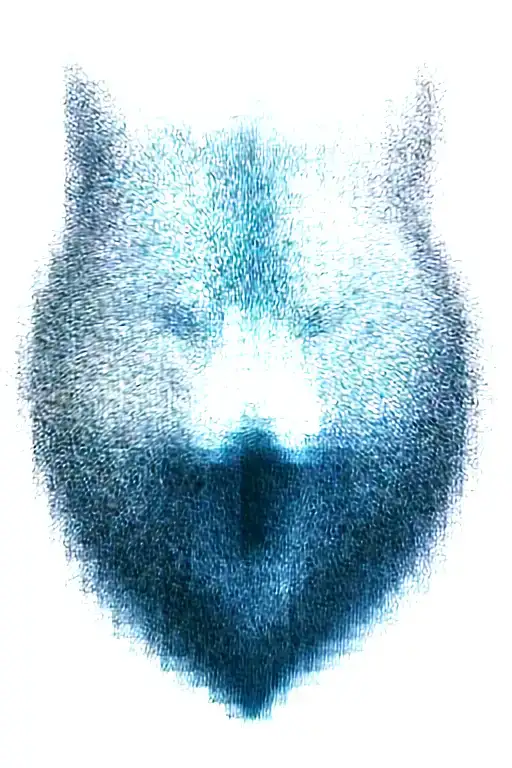 Growling Wolf Face And Realistic Rocky Mountains Inside