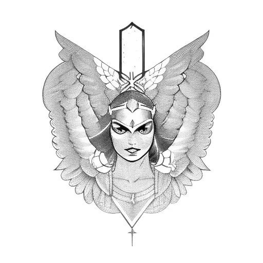Valkyrie Woman With Wings