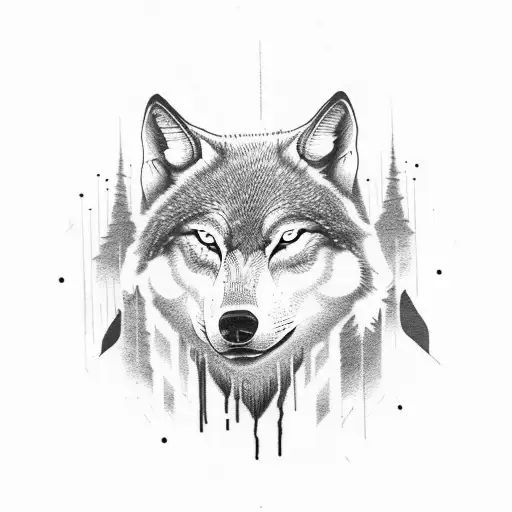 Bloodthirsty Wolves In The Forest