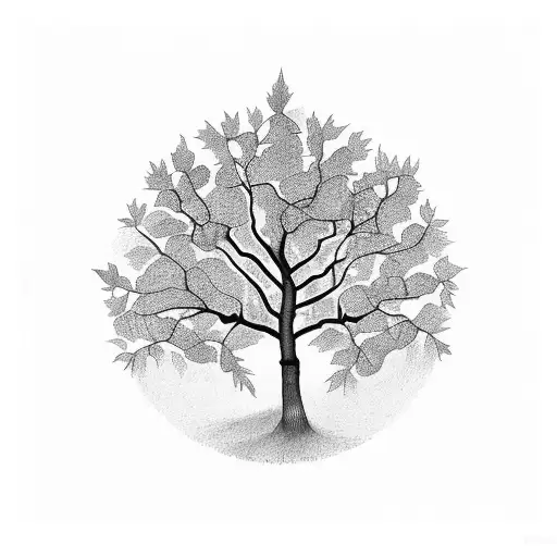 Tree With The Name Arthur In The Leafs