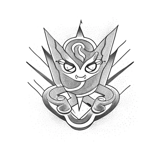 Lightning Bolt With Snake