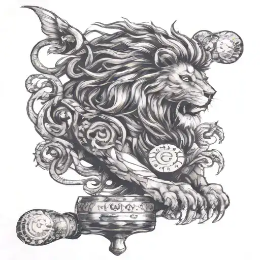 Fierce Lion And Gambling Addiction Combined