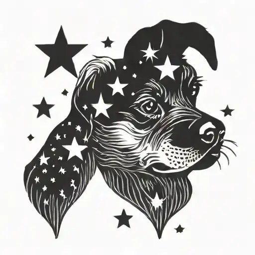 Dog And Stars