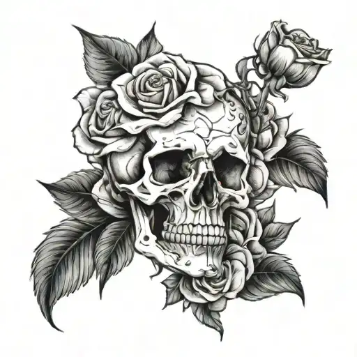 Skull And Roses