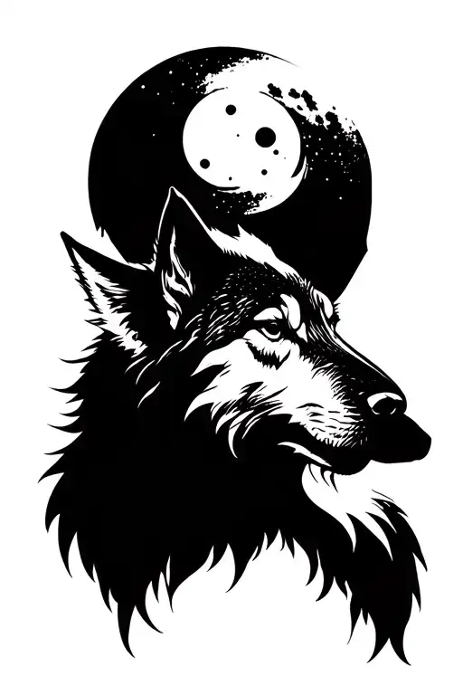 Wolf Howling At The Moon