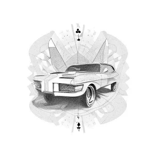 Car At Road And Gambling