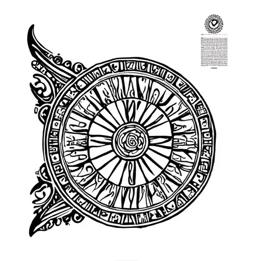 Aztec Calendar Glyph