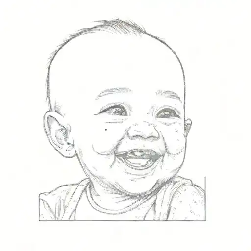 A Baby Smiling