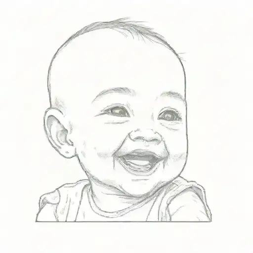 A Baby Smiling