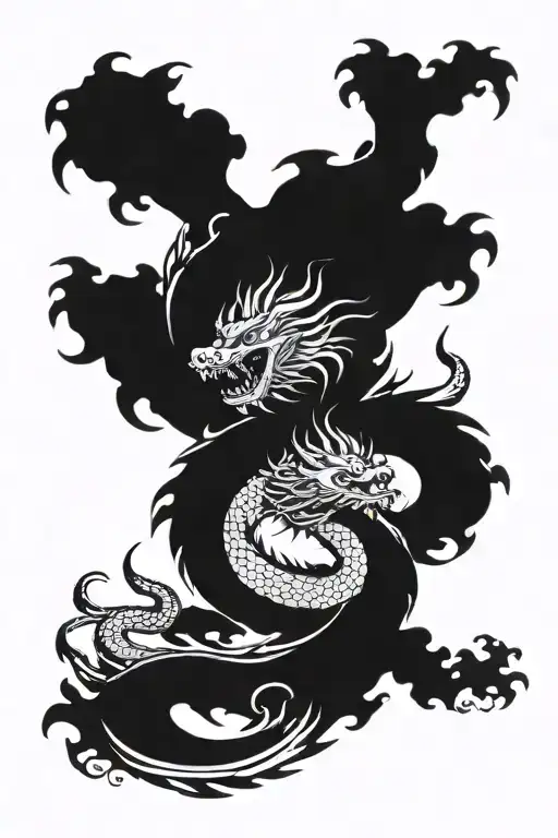 Chinese Dragon Flying