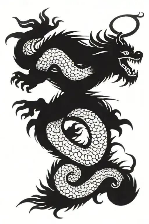 Japanese Dragon Flying
