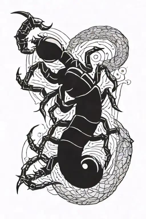 Scorpion And Moon And Number 11