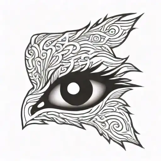 Lion Eye Cutout Japanese Style