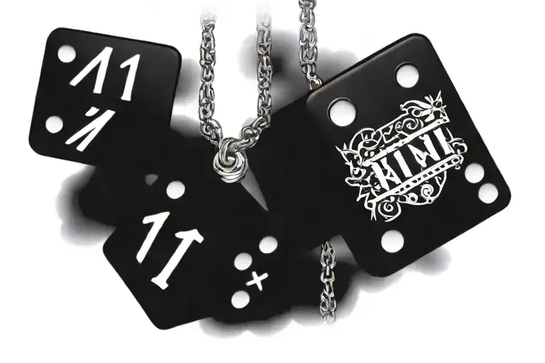 Roman Numerals 11 11 With Dice Hanging From It