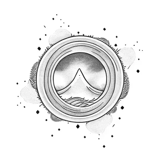 Sun Moon Waves Small